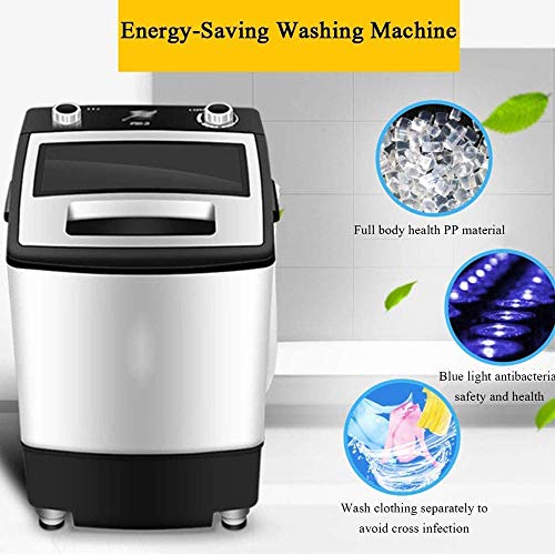 TWDYC Small Mini Washing Machine Home Double Barrel Semi-automatic Portable with Dehydration Spin Dry Washer Household Appliances