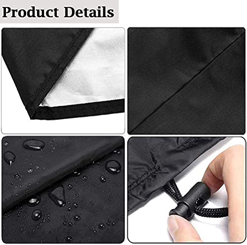 Corner Sofa Cover COOSOO Outdoor Garden Furniture Cover Waterproof Durable 210D Oxford V/L Shaped Sectional Couch Rattan Corner Sofa Table Chair