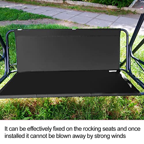 Replacement Garden Swing Seat Cover, Durable 600D Oxford Fabric Garden Swing Chair Cover Outdoor, Fit for 2 and 3 Seater Swing Chair 168 x 56 x 5