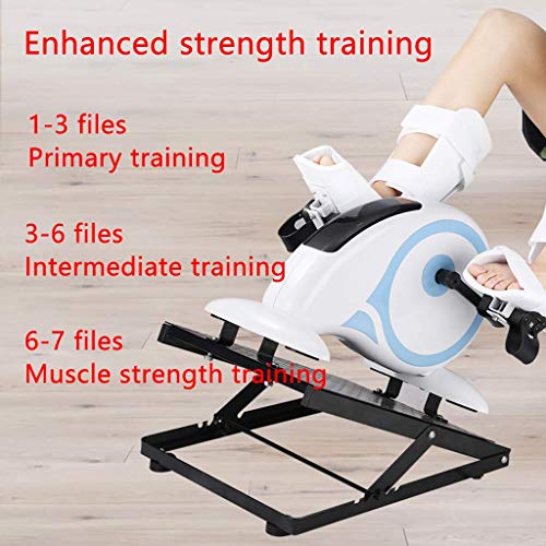 LUNEZY Pedal Trainer Bike, Electric Exerciser for Seniors Physiotherapy Rehabilitation equipment Cycle for Arm/Leg Exercise Stationary