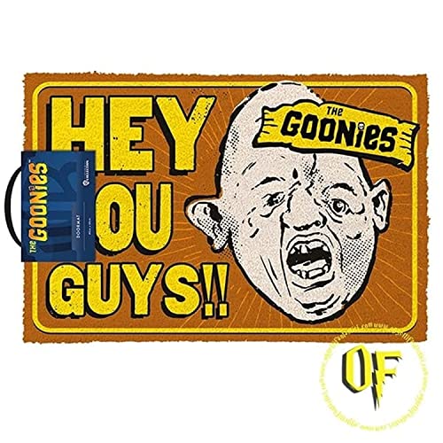 Pyramid International The Goonies Door Mat (Hey You Guys Design) Coir Doormat, Outside and Inside Door Mat 40cm x 60cm - Official Merchandise