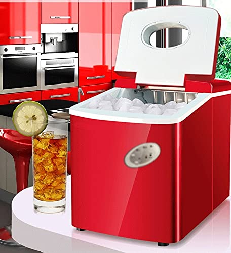 XYZMDJ Ice Maker Commercial Milk Tea Shop Small Household Mini Table Bar Round Ice Making Machine