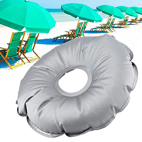 Raguso Portable Weight Bag Foldable PVC Round Outdoor Umbrella Base Holder Feather Flag Base Weight Bag Filled with Water for Outdoor Patio Beach
