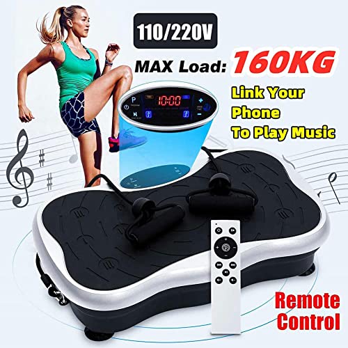 NAMVI Vibration Platform, Exercise Fitness Machine with Remote Control, LCD Screen Display, Whole Body Workout Vibration Fitness Platform Massage