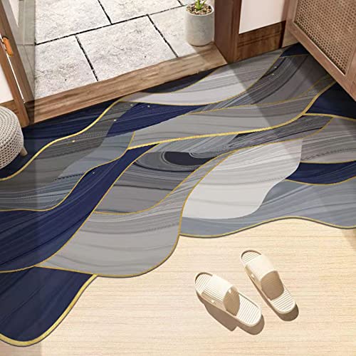 SEAHOME Door Mat -large Foot Pad 80 X 50 Cm - PVC Non Slip Door Mats - Indoor Door Mat -Washable Barrier Mat Scrubable Outdoor Sheltered Use Welc