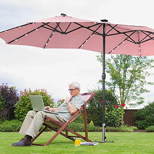 Mikytoper Umbrella Stand Anchor with 4 Spike, Heavy Duty Metal Beach Umbrella Anchor, Outdoor Umbrella Holder for Beach Grass Sand