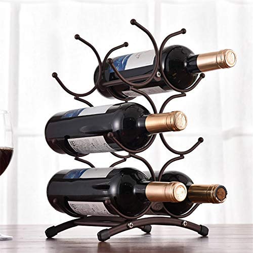 NEOCHY Wine Rack Metal Freestanding Kitchen Storage Stand Wine Cabinet Grape Wine Shelf Display Bar