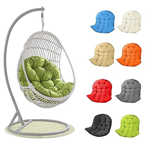 Egg Chair Cushion Hammock Chair Cushion Replacemen Detachable Hanging Egg Rattan Chair Pad- Thicken Washable Hanging Egg Hammock Chair Pads Round