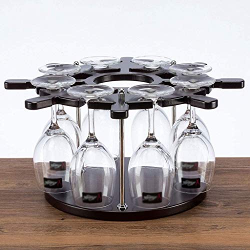 LIUZH Solid Wood Wine Glass Holder, Decorative Goblet Holder Hanging Creative European Wine Glass Holder