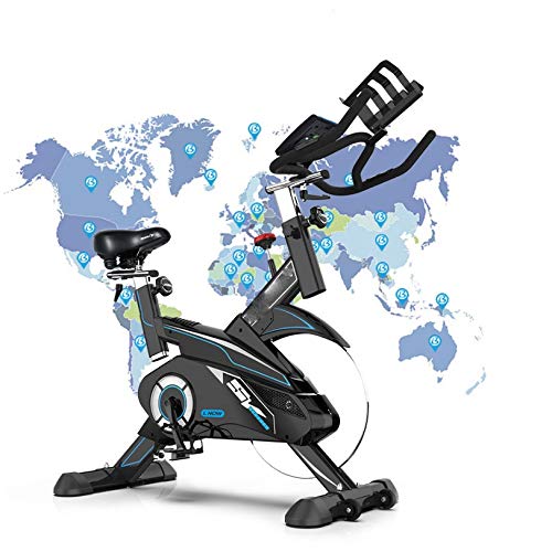 N/A Indoor Cycling Bike Trainer Belt Drive and Study Spinning Bike Fast Weight Loss Quiet Pedal Exercise Bicycle