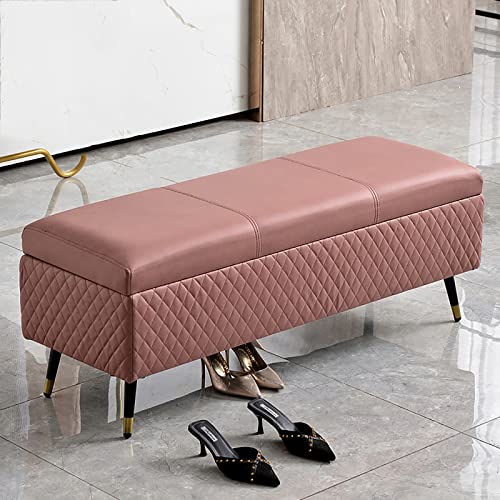 shoe storage bench ottoman Storage Benches Faux Leather storage Ottoman bench, Modern Upholstered storage Bench For Entryway,End Of Bed Bench,Hou