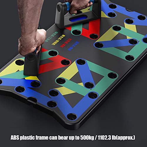 Push Up Board, Ergonomic Design Handle, Body Building Fitness Exercise Different Muscle Groups, Antiskid Training Tools