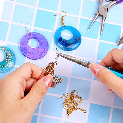 Jewelry Pliers, Shynek 4pcs Jewelry Making Tools Kit with Needle Nose Pliers/Chain Nose Pliers, Round Nose Pliers, Wire Cutters and Bent Nose Pli