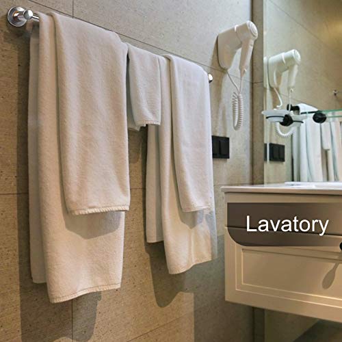 Towel Rail-40cm Stainless Steel Bath Towel Holder,Brushed Hand Towel Holder Hanger Rail Organizer Rack Bar Bathroom Accessories for Bathroom Hard