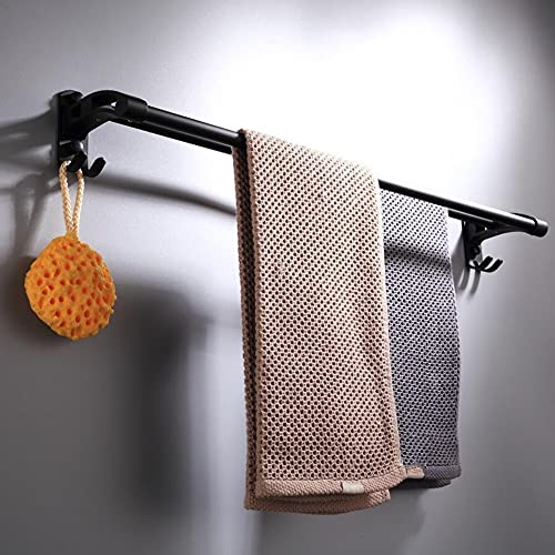 HIGOH Towel Racks, Towel Rail for Bathroom,Wall Mounted Space Aluminum Double Towel Bars,Kitchen Bathroom Towel Hanger,Bathroom Accessories Hand