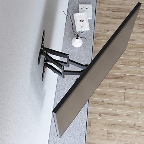 Hama 118064 Ultraslim TV wall bracket (tiltable, swivelling, fully mobile for televisions from 37 to 75 inches, incl. Fischer dowels, VESA up to