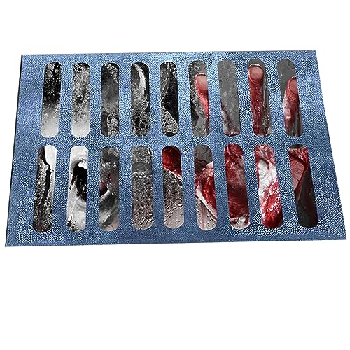 Qiuwaihei Halloween Door Mat 31.5x19.7 Inch 3D Horror Clown Sewer Doormat Non-slip Illusion Rug Halloween Doormat Bath Mat Style1Aisle Runners
