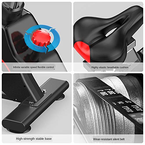 N/A Household Fitness Bike Spinning Fitness Equipment Indoor Bicycle Sports qi Bicycle (Color : Black)