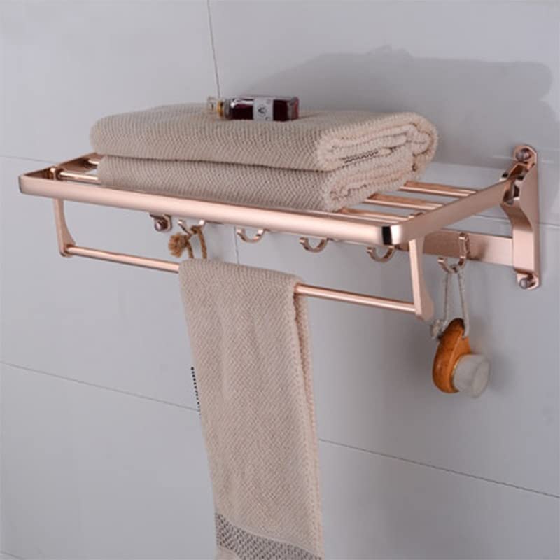 HIGOH Towel Racks, Bathroom Towel Rack Wall Mounted Towel Holder,Bathroom Aluminum Towel Rack,European Bathroom Rack,Space Towel Holder
