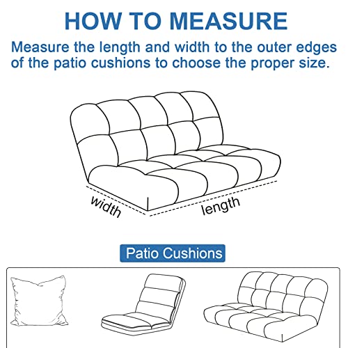 GARPROVM Garden Cushion Storage Bag, Large Waterproof 600D Oxford Fabric Outdoor Cushion Storage Bag, Heavy Duty Outdoor Garden Furniture Cushion