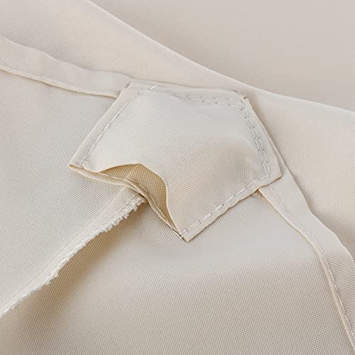 KHBNHJ 8 Ribs Sun Umbrella Replacement Cloth, 2.7m Garden Parasol Canopy Cover for Patio Sun Umbrella, Market Table Umbrella Replacement Canopy B