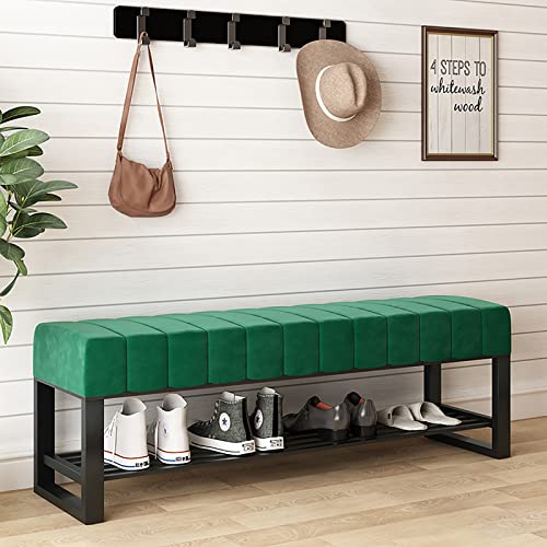 shoe storage bench ottoman Storage Benches Modern Upholstered Shoe Bench With Velvet Seat,Decorative Entryway storage Bench,Shoe Rack Bench Shoe