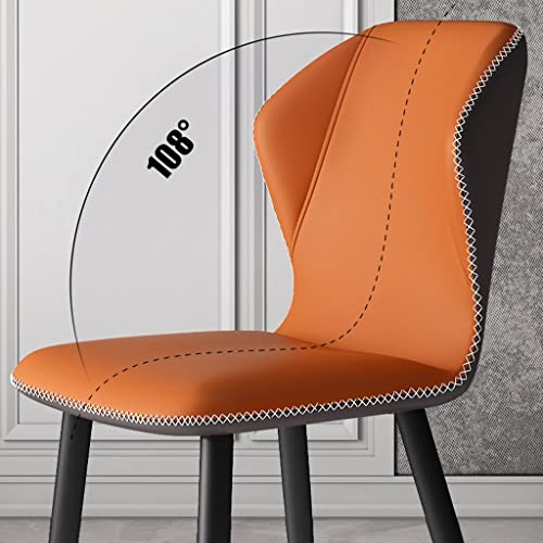 Kitchen Dining Room Furniture Chairs PU Leather Dining Chairs Padded Soft Seat Lounge Side Chair for Office Lounge Dining Kitchen Bedroom (Color