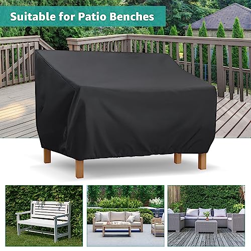 Garden Bench Cover Waterproof Patio sofa cover 420D Oxford Outdoor Furniture Cover Patio Chair Cover Furniture Protection Cover for Chair Lovesea