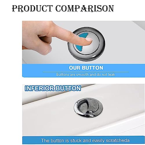 Dual Toilet Flush Button Round Head Dual Toilet Push Button Dual Flush Toilet Cistern Push Button Toilet Flush Buttons Replacement Toilet Push Bu
