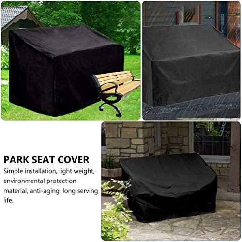 PRETYZOOM potting bench patio loveseat cover storage box waterproof garden benches for outdoors- Outdoor Waterproof Park Seats Cover- Garden Benc