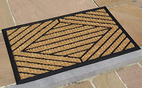 oKu-Tex Doormat, Coconut fibre, Natural, 45 x 75 x 0,8 cm