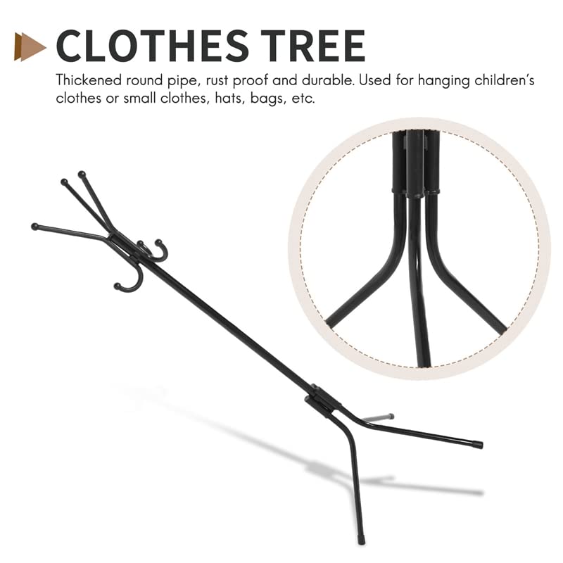 Tbkoly Children Coat Rack Clothes Tree Hat Hanger Hat Rack Coat Racks Stand for Coats