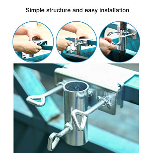 KENANLAN Heavy Duty Parasol Holder Patio Sun Umbrella Holder Fixed Clip for Balcony Railing