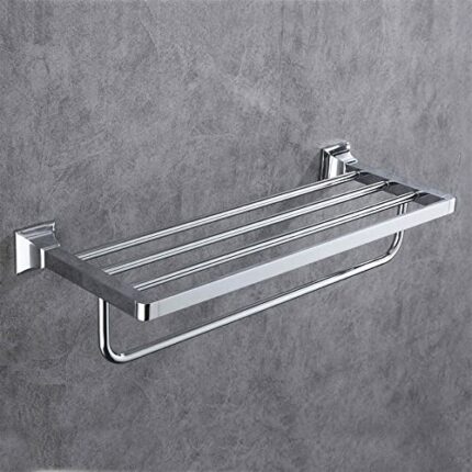 HIGOH Towel Racks, Bathroom Towel Rack Wall Mounted Towel Holder,Chrome Towel Rack,Copper Towel Rack,Bathroom Rack,Bathroom Hardware