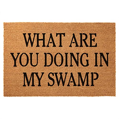 Funny The Party Don't Start Till I Croc In Welcome Front Porch Decor Doormat For The Entrance Way Outdoor Rugs with Heavy-Duty Backing Non Slip R