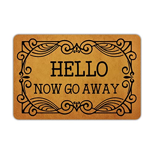 Front Door Mat Welcome Mat Sorry We're All Peopled Out Rubber Non Slip Backing Funny Doormat Indoor Outdoor Rug 24"(W) X 16"(L)