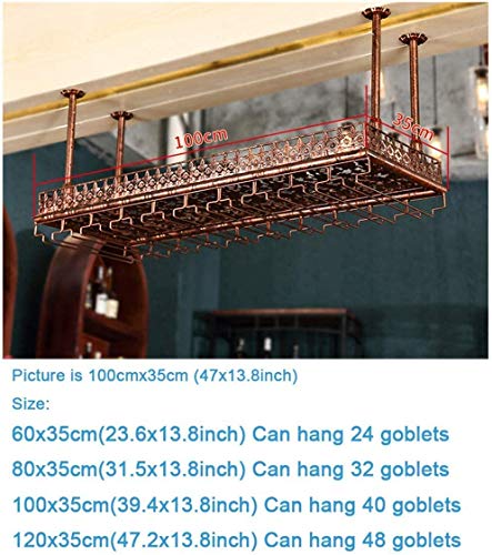 OUSIKA Wine Racks,Wine Lovers/Wine Rack Simple Style Iron Hanging Wine Glass Rack Hanging Wine Bottle Holder Bar Creative Wine Rack Ceiling Decor