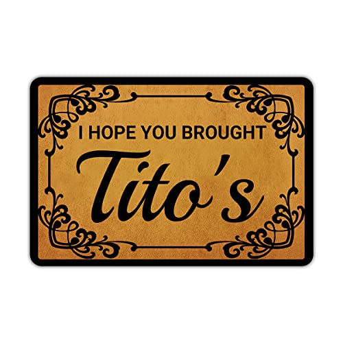 Front Door Mat Welcome Mat Sorry We're All Peopled Out Rubber Non Slip Backing Funny Doormat Indoor Outdoor Rug 24"(W) X 16"(L)