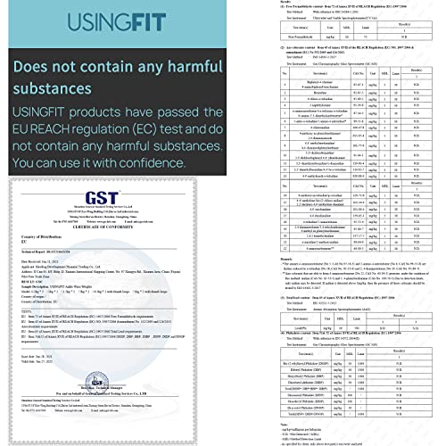 USINGFIT Ankle Weights Set for Men Wrist Weights for Women 2 * 0.5Kg / 2 * 1Kg / 2 * 1.5Kg / 2 * 2Kg Hand Leg Weight for Kids Sandbags Gym Fitnes