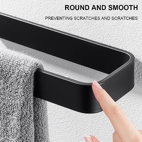 Hand Towel Holder Self Adhesive, Space Aluminum Towel Ring Towel Rail with No Drilling, Open Hand Towel Ring for Bathroom, Kitchen, Living Room(B