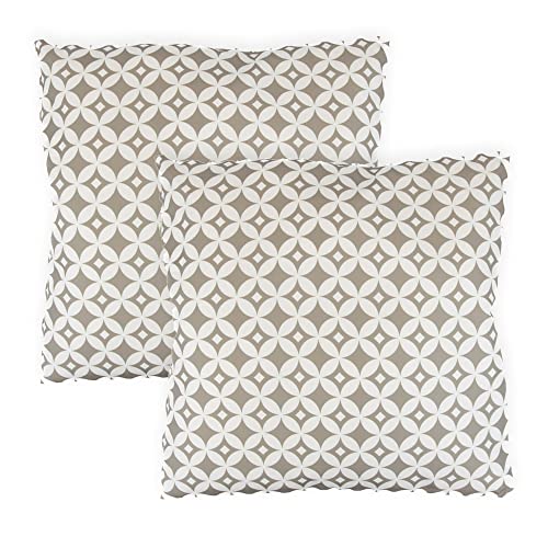 Gardenwize - Pack of 2 Outdoor Scatter Cushions, Garden Furniture Cushions - Covers & Pillows (Gold Palm)