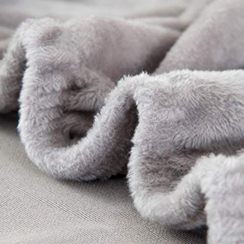 Yeahmart Thick Sofa Covers 1/2/3 Seater Pure Color Sofa Protector Velvet Easy Fit Elastic Fabric Stretch Couch Slipcover (Silver Grey, 3 Seater 1