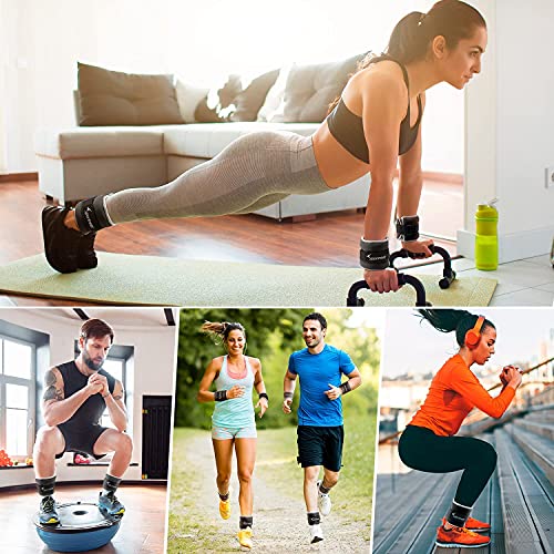 Sportneer Ankle Weights Wrist Arm Leg Weights for Women, Kids and Men, Strength Training Wrist and Ankle Weights Set, Perfect for Dancing, Runnin