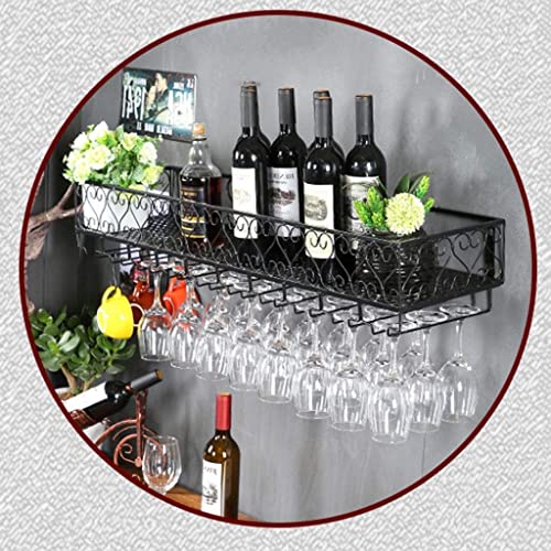 European Hanging Red Fashion Creative Wine Glass Rack Upside Down Wine Rack Bar Wrought Iron Goblet Rack Creative Wine Cabinet Decoration Hanger