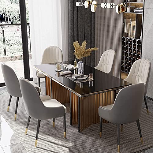 dining chair Office Reception Chairs Business Dining Chairs Set Kitchen Modern Kitchen Dining Chairs Set of 2 Water Proof PU Leather Side Chair w