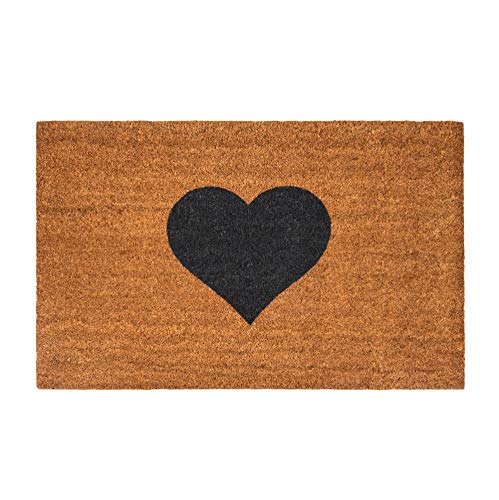 Maine Furniture Co. Heart Coir Door Mat Standard