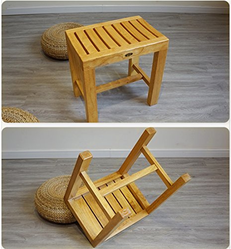 Bath Stools,Shower Stool Bathroom Waterproof Non-Slip Safety Stable Comfort Bath Chair Change Shoes Stool Elderly/Handicapped/Pregnant Solid Bath