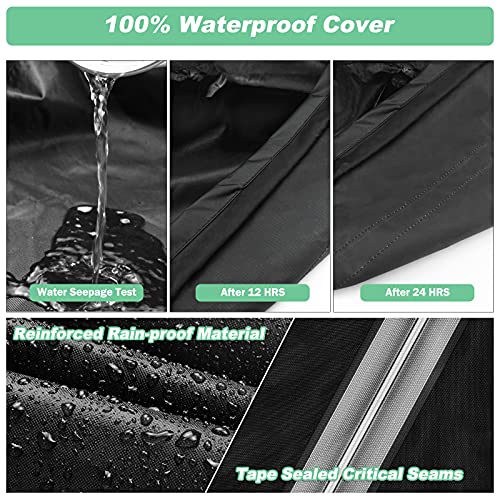 Nomiou Garden Table Covers Waterproof,Outdoor Patio Coffee Side Table Covers for Outdoor Garden Furniture Cover 600D Oxford Fabric,Garden outdoor