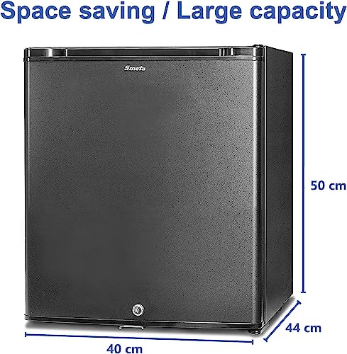 SMETA Camping Fridge 12V 240V, 12V Fridge for Campervan with Lock, Campervan Fridge Caravan Fridge Car Fridge for Yacht Van Truck RV Travel Quiet