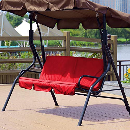Socobeta Swing Seat Cover Swing Cushion Easy to Clean Swing Cushion Cover Swing Chair Replacement Seat Pad for Outdoor Garden Patio Yard(red, 12)